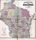 Wisconsin Railroad and Sectional Map, Richland County 1874